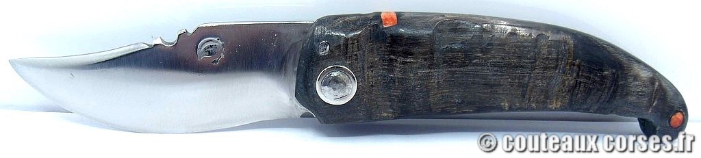 Curnicciolu lame acier inox trempe douce 3.0 mm manche bouc-VBRRPS547-5