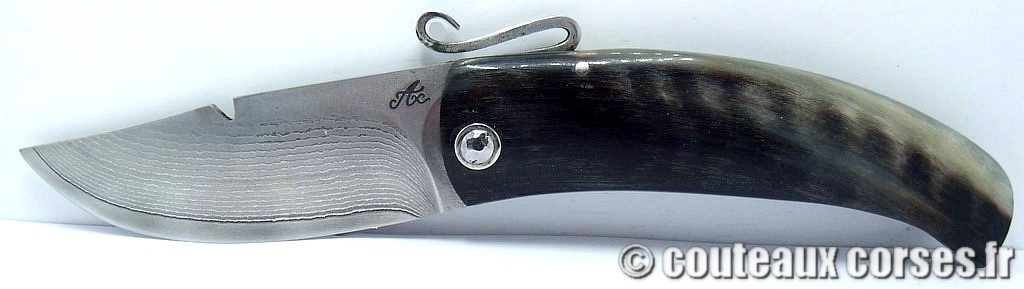 couteau corse artisanal piémontais corne bélier et acier carbone Couteau-corse-agostini-DCVXZP147-5