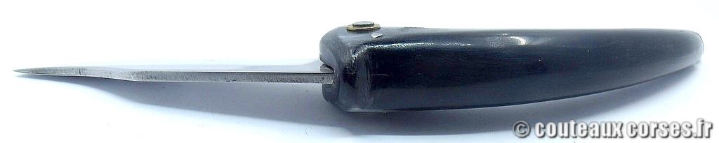 Couteau artisanal corse, A Vellutini 71 7cc Curnicciolu lame acier inox trempe douce 3.0 mm manche bouc-HGFDPM852-7.