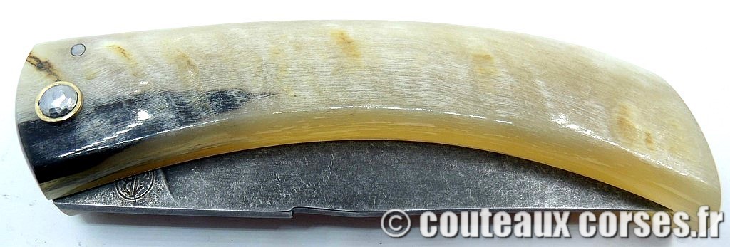 Curnicciolu corne de brebis et acier carbone xc75 112 couteaux-corses-bragoni-curnicciolu-HJBV843-1