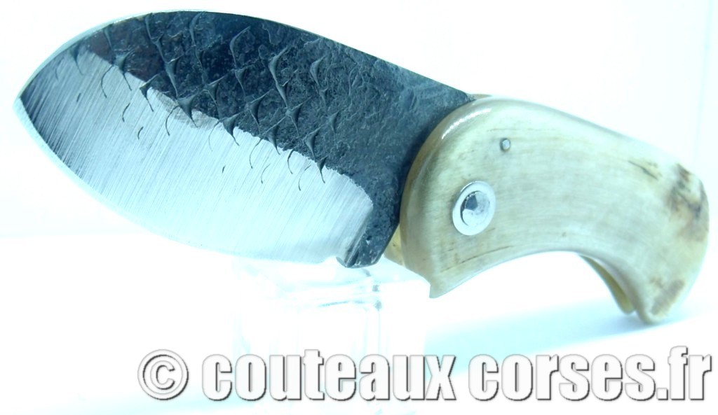 Corsican Bulldog acier carbone et corne de bélier SKA 1 couteau-corse-corsican-bulldog-carbone-ska-9665RFDS-1