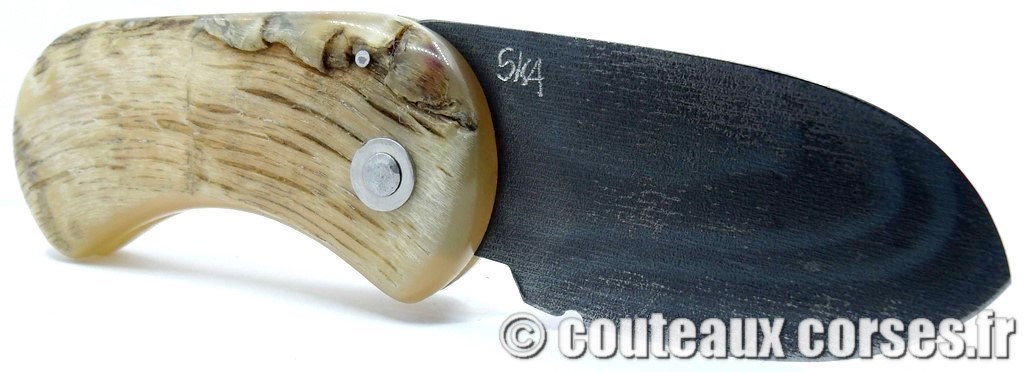 Corsican Bulldog aciercarbone et corne de bélier SKA 10-10 couteau-corse-corsican-bulldog-carbone-ska-FXCR973-10