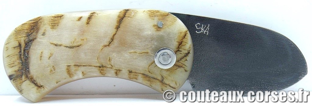 Corsican Bulldog aciercarbone et corne de bélier SKA 6-2 couteau-corse-corsican-bulldog-carbone-ska-MFGP9056