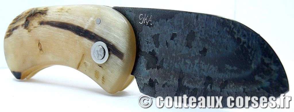 Corsican Bulldog aciercarbone et corne de bélier SKA 10-10 couteau-corse-corsican-bulldog-carbone-ska-BNXZ1386-10
