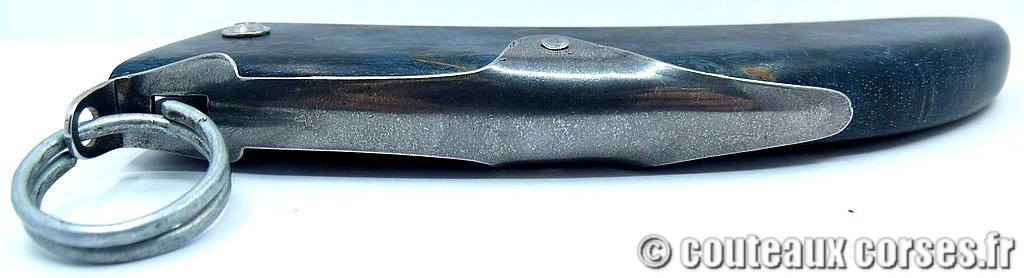 couteau corse artisanal piémontais corne bélier et acier carbone couteau-corse-cran-d-arret-anneau-ska-LDEN741-corne-1-7