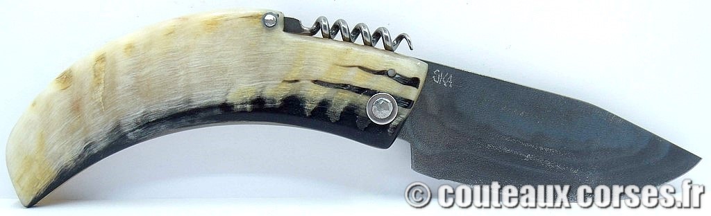 Curnicciolu tire bouchon king size acier carbone et corne de bélier6