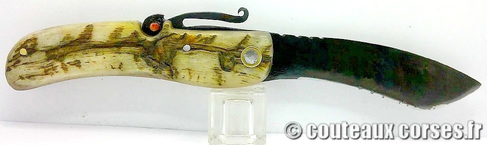 Couteau artisanal corse , A Vellutini 290 couteaux-corses-vellutini-LFBTRE008-6