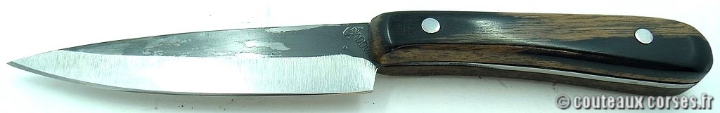 Couteau d'office acier carbone et ébène bicolore6