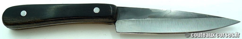 Couteau d'office acier carbone et ébène bicolore-5