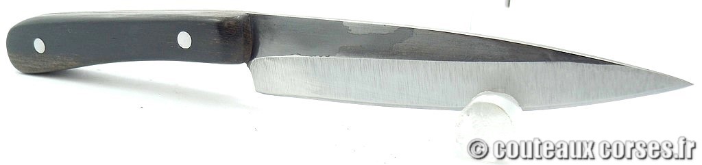 Couteau d'office acier carbone et ébène bicolore6
