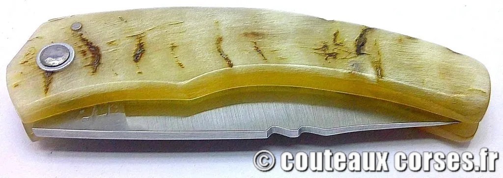 Cultella corsa Trombella acier 14c28 et corne FDGSE333 couteaux-corses-Trombella-cultella-corsa-FDGSE333-1