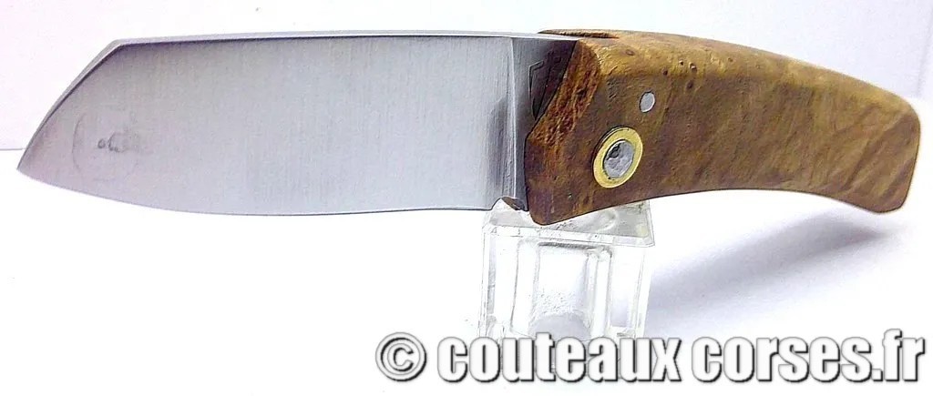 Cultella corsa lame acier carbone xc75 et loupe de châtaignier Cultella corsa lame acier carbone xc75 et loupe de châtaignier JDFSO444