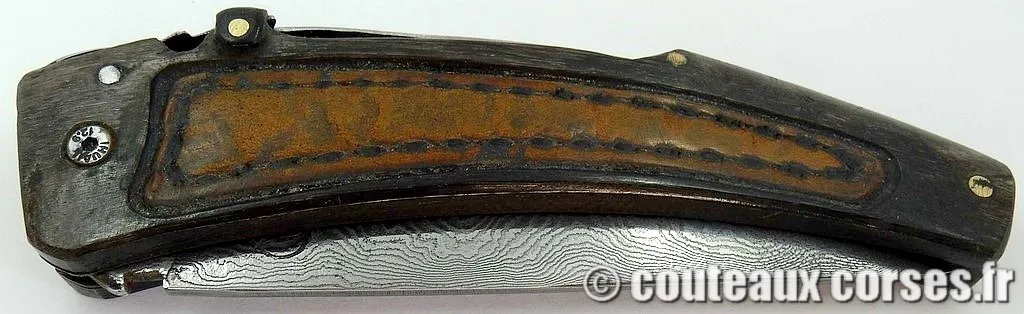Couteau corse damas, A Vellutini 6 couteau_corse_vellutini_belier_et_damas__33