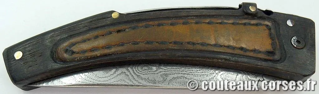 Couteau corse damas, A Vellutini 5 couteau_corse_vellutini_belier_et_damas__45