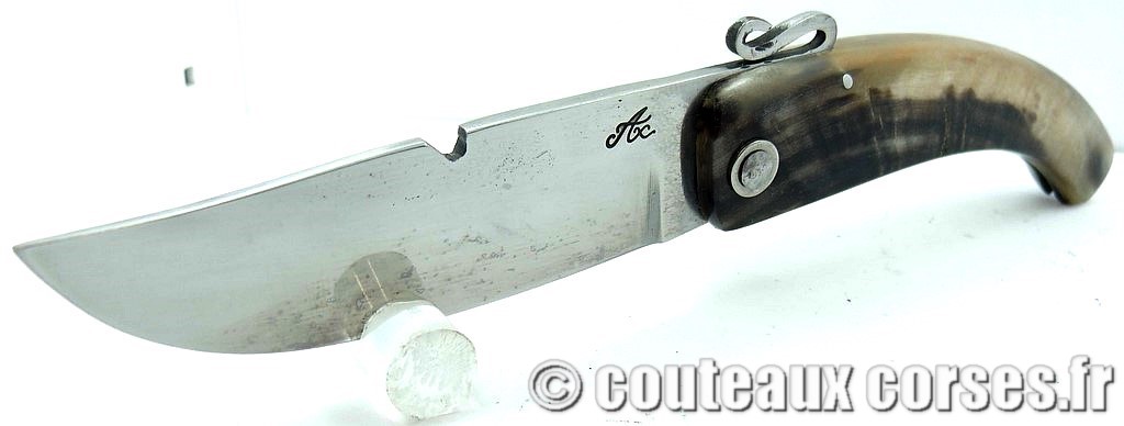 couteau corse artisanal piémontais corne bélier et acier carbone couteaux-corses-piémontais-damas-agostini-AX-PGFDE456-1-1