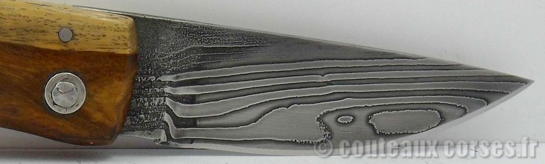 couteau-corse-artisanal-damas-bois-de bois de gaiac-padovani-1-8