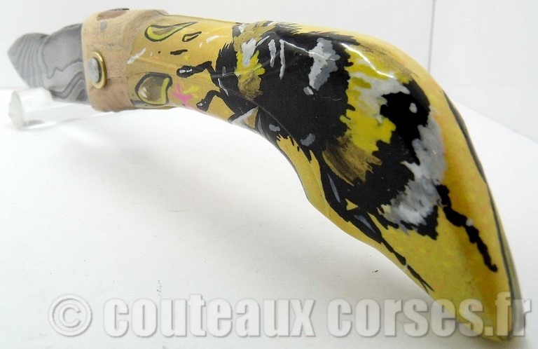 couteau corse artisanal Manu Padovani Couteau damas Manu Padovani - Hugo Mei-WCJ-4-52