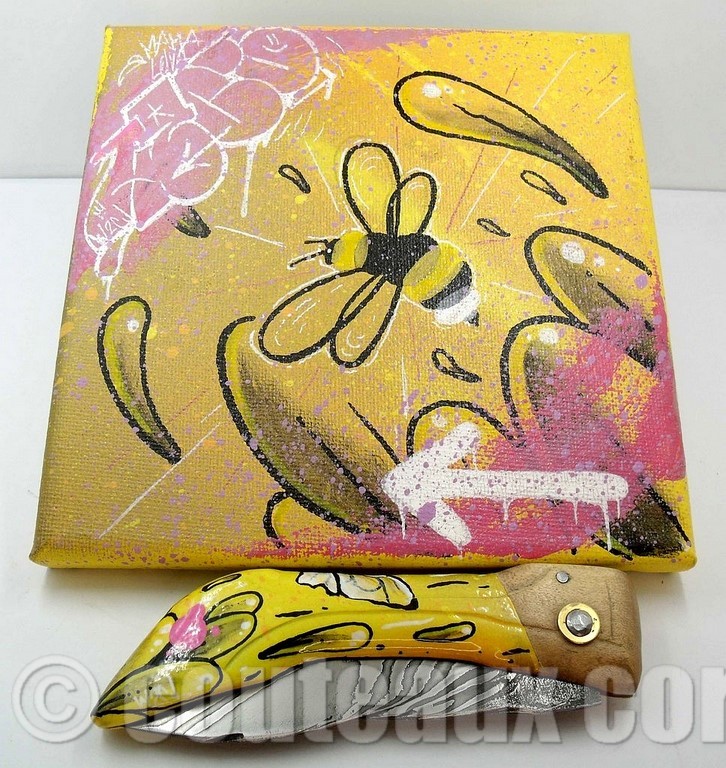 couteau corse artisanal Manu Padovani Couteau damas Manu Padovani - Hugo Mei-WCJ-4-41