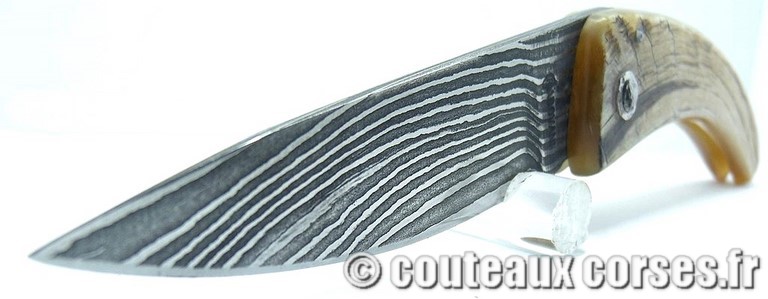 Curnicciolu corne de belier et damas king size M Padovani a1 couteaux-corses-damas-padovani-aba-9
