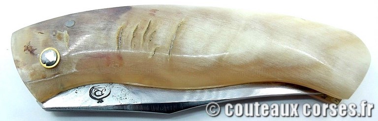 couteau corse GUalandi acier damas et corne NRFD781-5