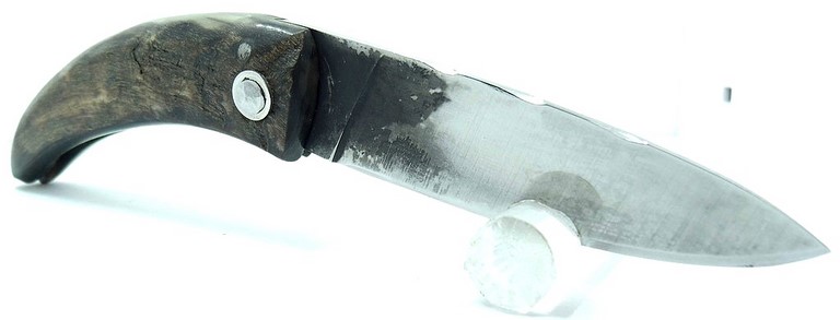 couteau curnicciolu acier carbone et corne blonde b98 Couteaux-Corses-Padovani-KRTZP025-10