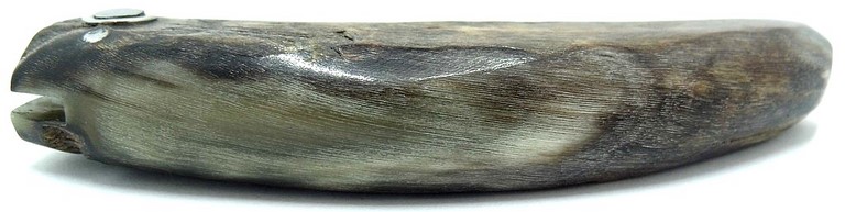 cornicciolu corne de belier noire et lame acier carbone b3 Couteaux-Corses-Padovani-KRTZP025-3