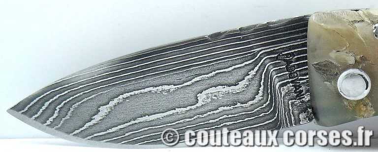 couteau corse curnicciolu damas et corne de belier curnicciolu-damas-et-corne-de-belier-LMGF871-padovani-18