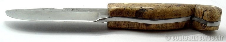 L'Anticu fixe skinner integral damas et loupe d'acacia étui kydex-5