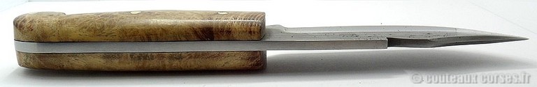 L'Anticu fixe skinner integral damas et loupe d'acacia étui kydex-7