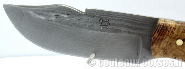 L'Anticu fixe skinner integral damas et loupe d'acacia étui kydex-2