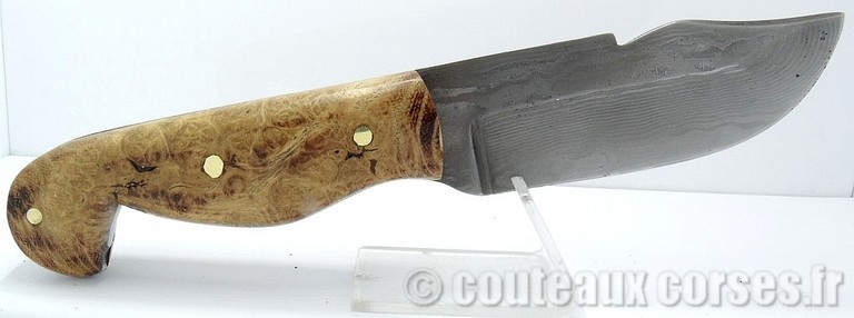 L'Anticu fixe skinner integral damas et loupe d'acacia étui kydex-6
