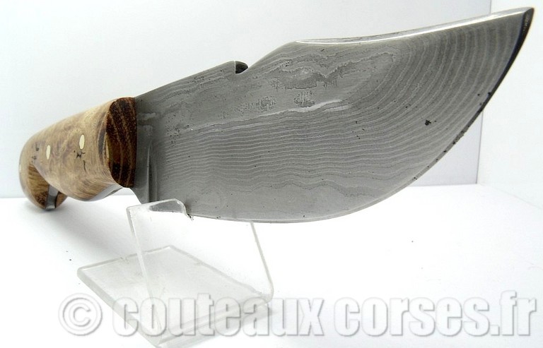 L'Anticu fixe skinner integral damas et loupe d'acacia étui kydex-8