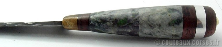 Stylet carbone et Verde d'Orezza, bruyère bague aluminium-6