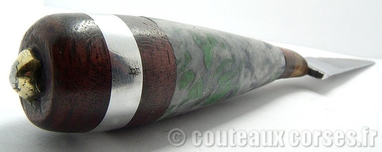 Stylet carbone et Verde d'Orezza, bruyère bague aluminium-8