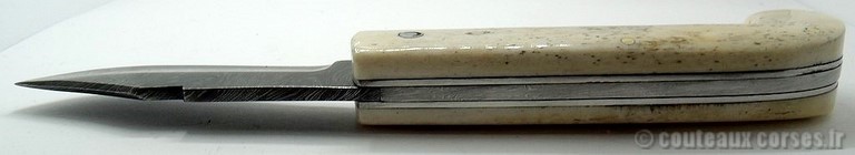 L'Anticu acier damas et os , ressort damas-8