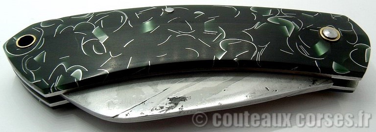 Couteau acier damas et composite inclusion_1