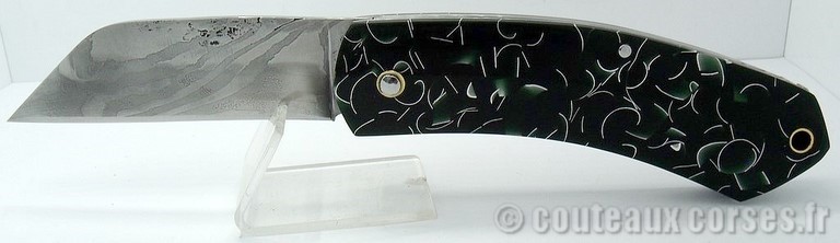 Couteau acier damas et composite inclusion_9