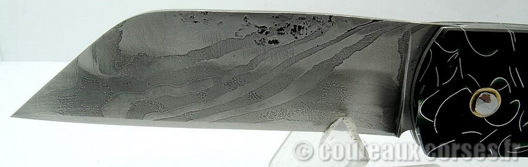 Couteau acier damas et composite inclusion_2