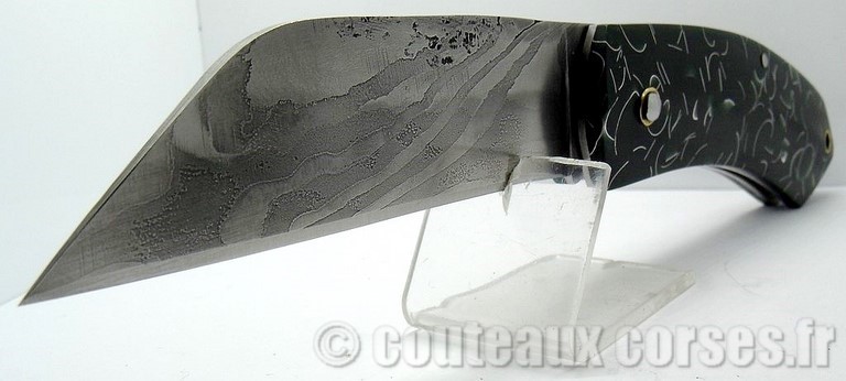 Couteau acier damas et composite inclusion_7