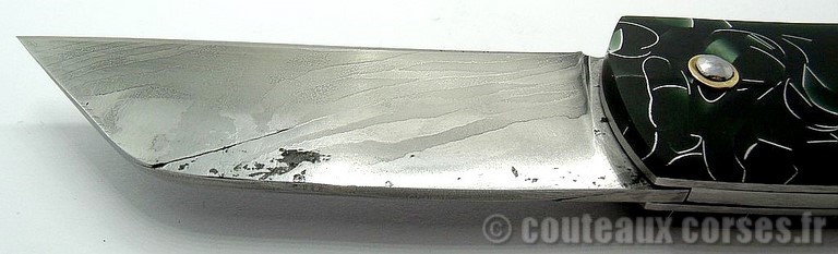 Couteau acier damas et composite inclusion_45632