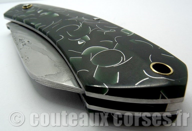 Couteau acier damas et composite inclusion_159875