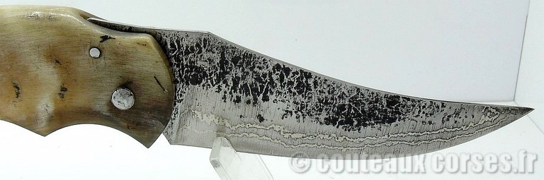 U Scenatu acier damas corne 02-6