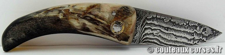 couteau corse curnicciolu damas et corne de bouc curnicciolu-damas-et-corne-de-belier-m3-padovani-1-1-1