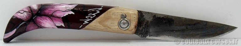 couteau corse artisanal Manu Padovani Couteau damas Manu Padovani - Hugo Mei-WCJ-2-6