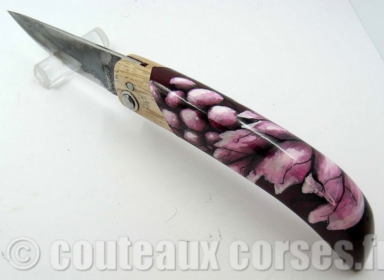 couteau corse artisanal Manu Padovani Couteau damas Manu Padovani - Hugo Mei-WCJ-2-9-4
