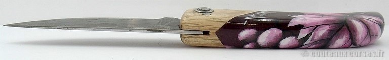 couteau corse artisanal Manu Padovani Couteau damas Manu Padovani - Hugo Mei-WCJ-2-8