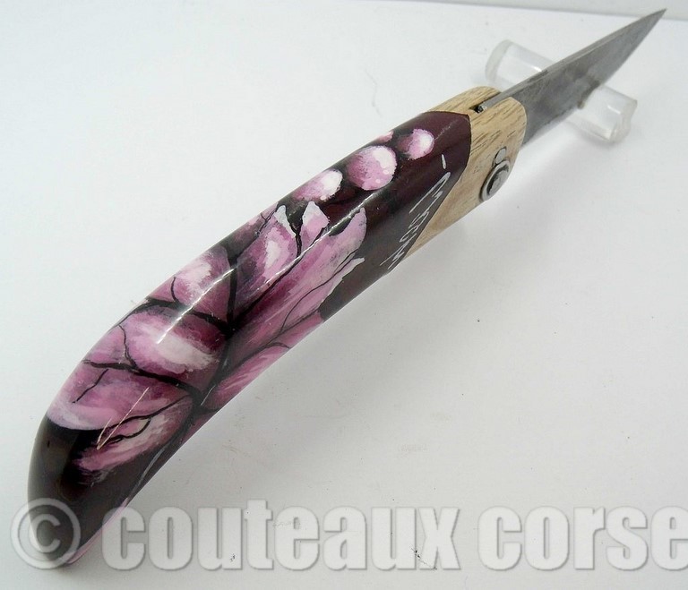 couteau corse artisanal Manu Padovani Couteau damas Manu Padovani - Hugo Mei-WCJ-2-9-5