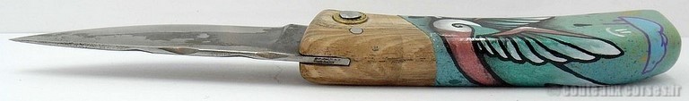couteau corse artisanal Manu Padovani Couteau damas Manu Padovani - Hugo Mei-WCJ-2-8