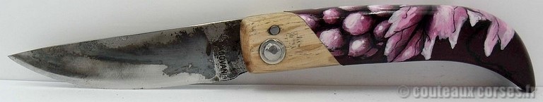 couteau corse artisanal Manu Padovani Couteau damas Manu Padovani - Hugo Mei-WCJ-2-5