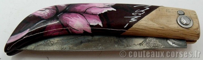 couteau corse artisanal Manu Padovani Couteau damas Manu Padovani - Hugo Mei-WCJ-2-2